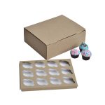 Caixa para 12 Cupcakes 33x26x11cm Kraft - Image 2