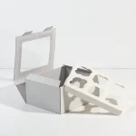 Caixa para 6 Cupcakes 25x19x11cm Branca com Janela - Image 3