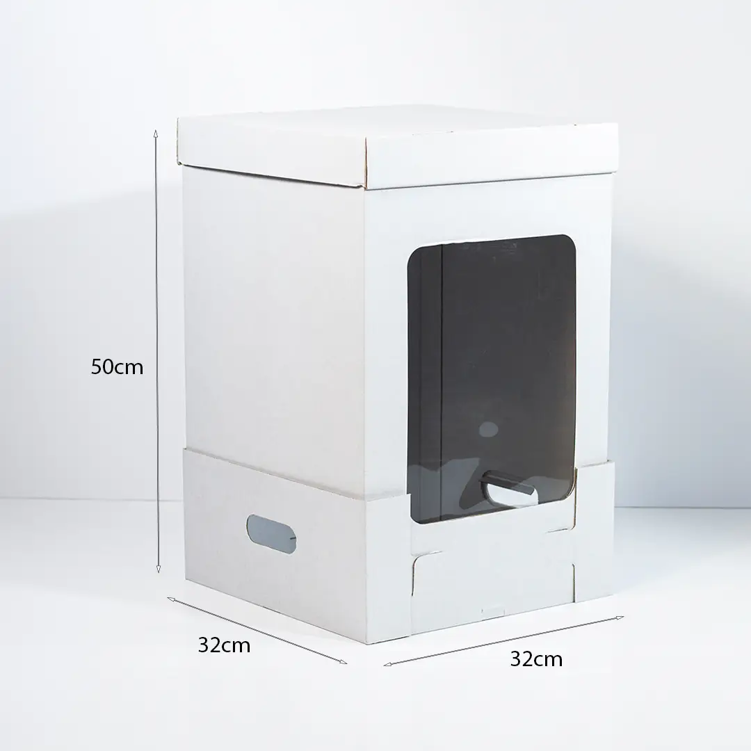 Caixa-para-bolo-32x32x50_1.webp 32x32x50cm - Caixa para Bolo (Branca) com Janela - Image 1