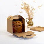 Caixa "Panettone" com divisória 18x18x18 Kraft - Image 2