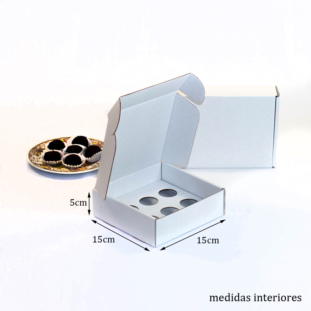 Truffelhao-6und-sem-janela_1.jpg Caixa Branca para 6 Brigadeiros (com divisória) - Image 1
