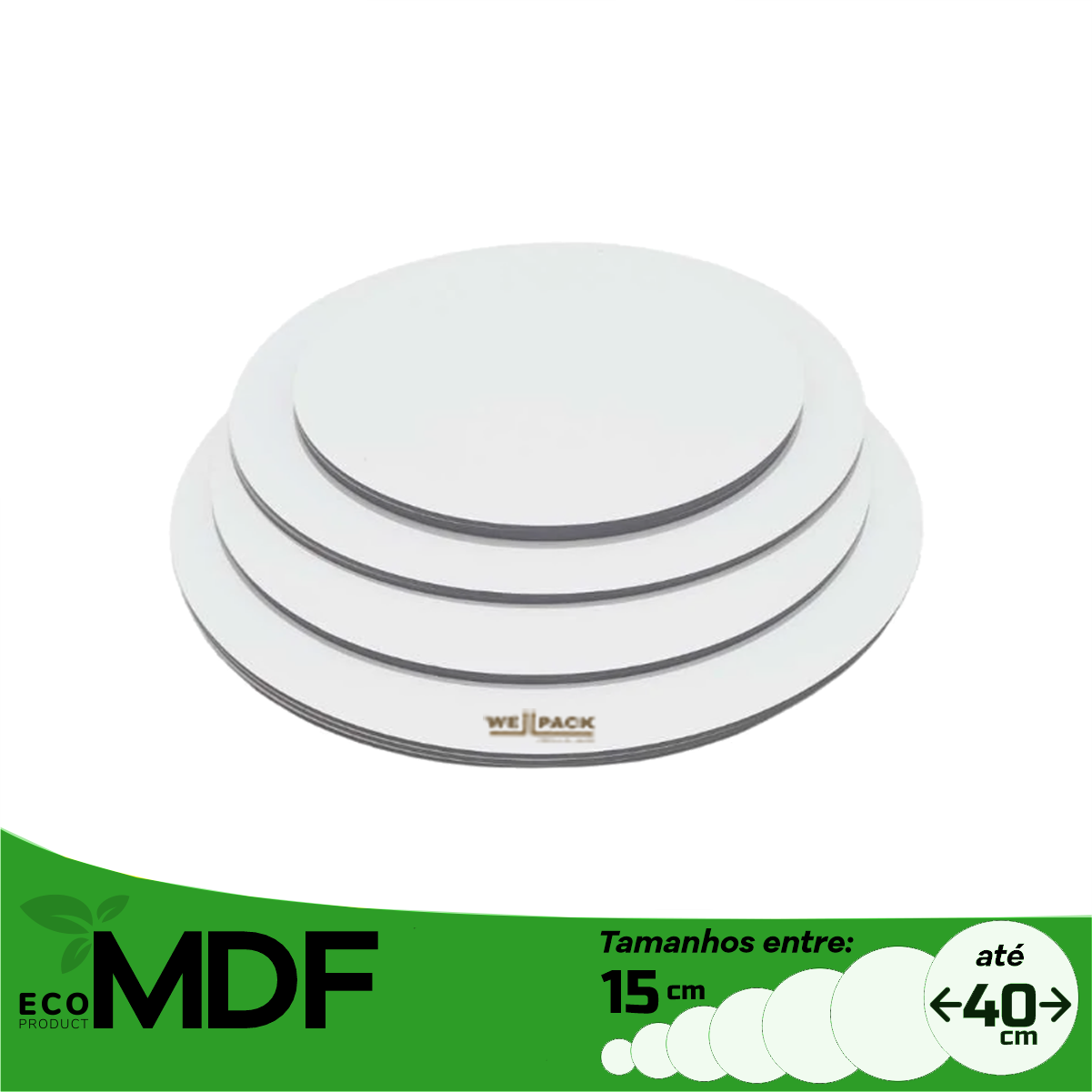 redondo_v1 Base MDF | Redondo | Branco 1 Lado - Image 1