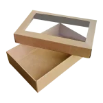 Caixa Cartão Presente / Pastelaria / Garrafa com Tampa com Janela 32x20x7,5cm