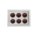 Caixa Cartolina Branca com Tampa PVC para 6 Brigadeiros 16x12x5cm - Image 4