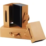 Caixa Cartão Presente Preto / Cobre imitação pele Fecho Magnético c/ Alça 37,3x26,5x12,5cm – Norpack - Image 8