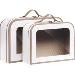 Caixa Cartão Maleta Branca c/ janela 26x19x9cm – Norpack - Image 2