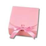 Caixa Cartolina Rosa c/ Fita 11,5x11,5x5cm Pack 15 unidades – Norpack