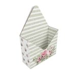 Caixa Cartão Branca Envelope 20x7x16+29cm Riscas Verdes – Norpack - Image 3