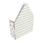 Caixa Cartão Branca Envelope 20x7x16+29cm Riscas Verdes – Norpack - Image 4