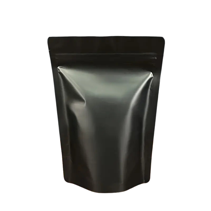 030800000135.png Saco Stand Up Fecho Zip Preto 180mmx260mm+40mm – Norpack - Image 1