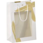 Saco Papel Branco/ Dourado Natal 20x10x29cm (C x L x A) – Norpack - Image 4
