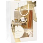 Saco Papel Branco/ Dourado Natal 20x10x29cm (C x L x A) – Norpack - Image 5