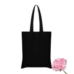 Saco Algodão / Tote Bag Preto 38x42cm c/ alças compridas – Norpack