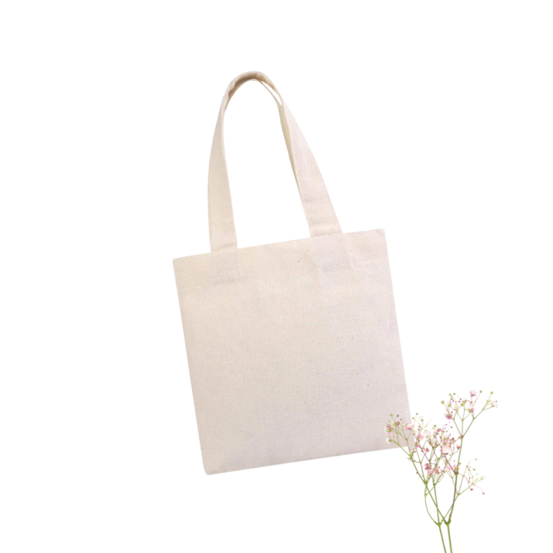 031900000012.png Saco Algodão / Tote Bag Crú Pequeno 22x26cm c/ alças – Norpack - Image 1