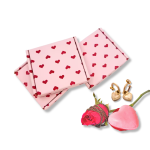 Caixa Cartão Presente Rosa c/ Corações 9x9x2cm – Norpack