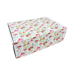 Caixa Cartão Postal Branca 370mmx270mmx120mm Padrão Cogumelos – Norpack