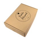 Caixa Postal Kraft "Produto Artesanal Coração" – Envio de Encomendas com Estilo – Norpack - Image 4