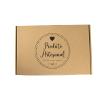 Caixa Postal Kraft "Produto Artesanal Coração" – Envio de Encomendas com Estilo – Norpack - Image 3