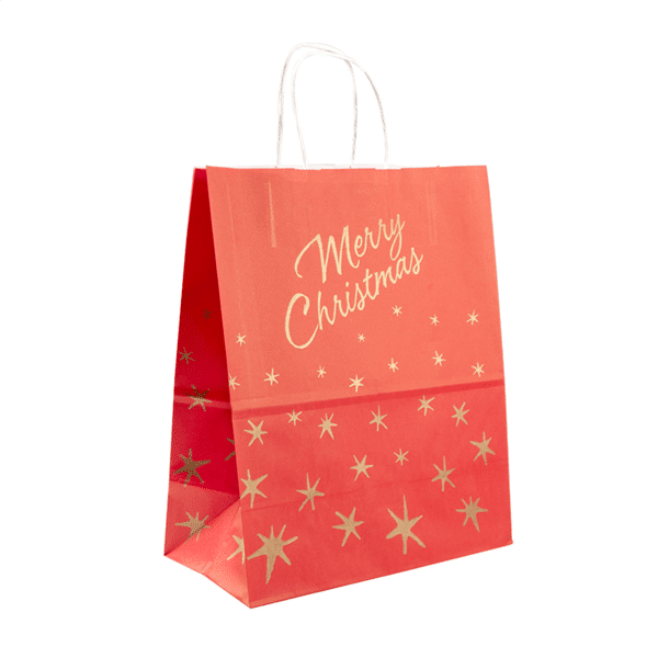 11-2.png Saco Papel Natal Vermelho "Merry Christmas" – Norpack - Image 1