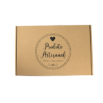 Caixa Postal Kraft "Produto Artesanal Coração" – Envio de Encomendas com Estilo – Norpack - Image 7