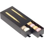 Caixa P/ Macarons Preta 2 Linhas 18,8x9,7x4,9cm – Norpack
