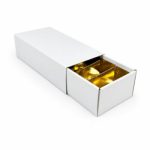 Caixa Cartão Chocolates Branca e Dourada 5 linhas 17,5x7x4,5cm – Norpack - Image 3
