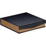 Caixa Cartão Chocolates Preto/Cobre Fecho Magnético 4 linhas 15,5x15,5x3,3cm – Norpack