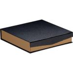 Caixa Cartão Chocolates Preto/Cobre Fecho Magnético 4 linhas 15,5x15,5x3,3cm – Norpack - Image 3