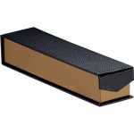 Caixa Cartão Chocolates Preto/Cobre Fecho Magnético 1 linha 17,5x4,5x3,5cm – Norpack