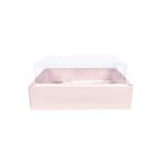 Caixa Cartolina Rosa Claro c/ Padrão Floral c/ Tampa PVC p/ Bento cake + 3 brigadeiros 20x16x5cm – Norpack - Image 5