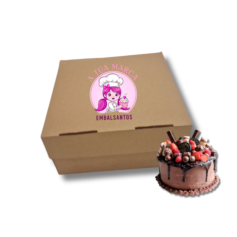 110400000090.png Caixa Cartão Micro Kraft c/ tampa incorporada 300mmx300mmx150mm p/ Bolos e Tartes c/ impressão exterior – Norpack - Image 1