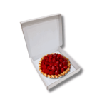 Caixa Cartão Micro Branca c/ tampa incorporada 265mmx265mmx50mm p/ Bolos e Tartes – Norpack - Image 4