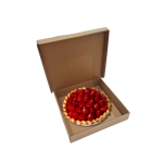 Caixa Cartão Micro Kraft c/ tampa incorporada 265mmx265mmx50mm p/ Bolos e Tartes – Norpack - Image 2