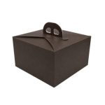 Caixa Cartão p/ Bolos c/ Tampa Castanho Delizia 24,5x17x7cm – Norpack - Image 3