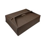 Caixa Cartão Ondulado p/ Bolos c/ Pegas Castanho Top Class 21x21x12cm – Norpack