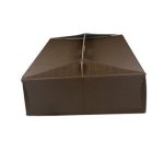 Caixa Cartão Ondulado p/ Bolos c/ Pegas Castanho Top Class 21x21x12cm – Norpack - Image 4