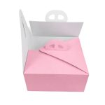 Caixa Cartão p/ Bolos c/ Pegas Rosa Top Class 25x25x12cm – Norpack - Image 3