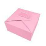 Caixa Cartão p/ Bolos c/ Pegas Rosa Top Class 25x25x12cm – Norpack - Image 2
