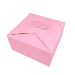 Caixa Cartão p/ Bolos c/ Pegas Rosa Top Class 25x25x12cm – Norpack - Image 5
