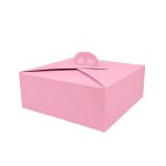 Caixa Cartão p/ Bolos c/ Pegas Rosa Top Class 31x31x12cm – Norpack