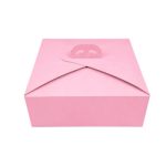 Caixa Cartão p/ Bolos c/ Pegas Rosa Top Class 33x33x12cm – Norpack - Image 4
