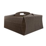 Caixa Cartão Ondulado p/ Bolos c/ Pegas Castanho Paperino 44x55x15cm – Norpack