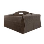 Caixa Cartão Ondulado p/ Bolos c/ Pegas Castanho Paperino 44x55x15cm – Norpack - Image 3