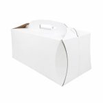 Caixa Cartão p/ Tortas c/ Pegas Branco Tronchetto 17,5x35x15cm – Norpack - Image 3