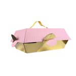 Caixa Cartão Rosa p/ Bolos / Bentô Cake c/ Fita Coperchio 17,5x12,5x9cm – Norpack