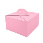 Caixa Cartão p/ Bolos c/ Pegas Rosa Top Class 21x21x12cm – Norpack
