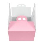 Caixa Cartão p/ Bolos c/ Pegas Rosa Top Class 21x21x12cm – Norpack - Image 2
