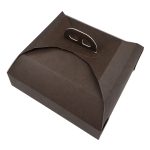 Caixa Cartão p/ Bolos c/ Pegas Castanho Scrigno 31x31x12cm – Norpack - Image 2