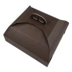 Caixa Cartão p/ Bolos c/ Pegas Castanho Scrigno 31x31x12cm – Norpack - Image 4