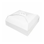 Caixa Cartão p/ Bolos c/ Pegas Branco Scrigno 36x36x12cm – Norpack